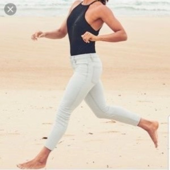 Athleta Denim - Athleta Sculptek Skinny Denim Jeans Leggings Biscayne Glacier Wash Blue Size 8